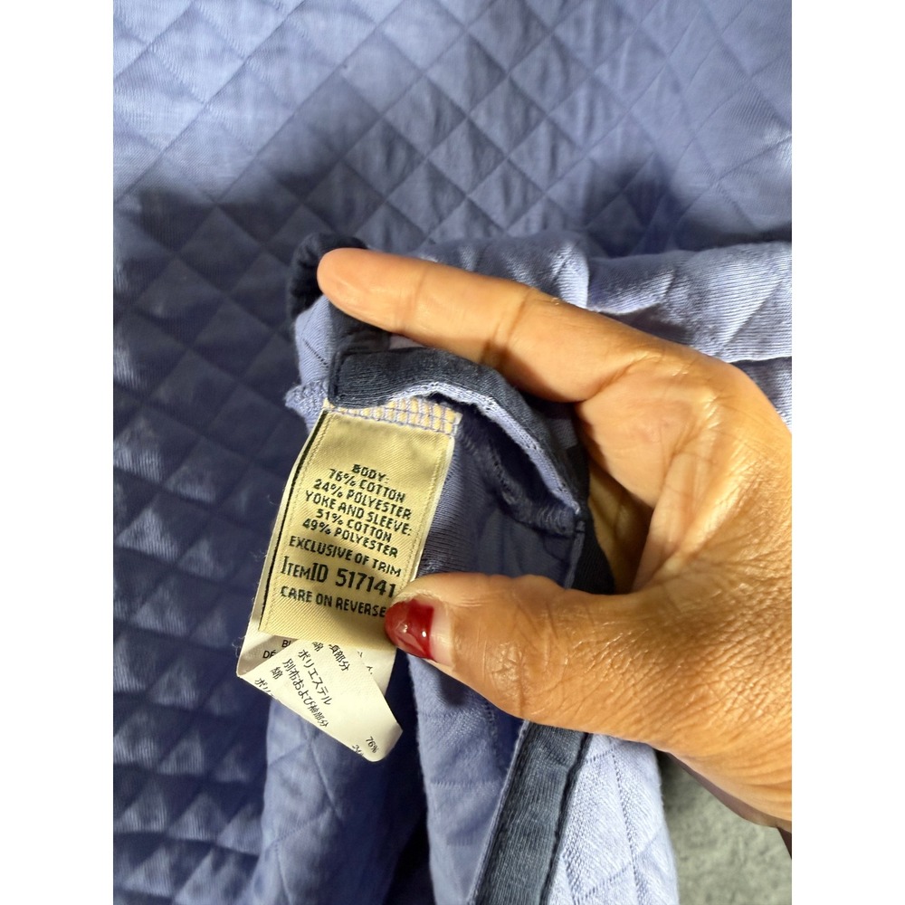 LLBean Quilted Snap Neck Pullover Sweatshirt Wome… - image 4